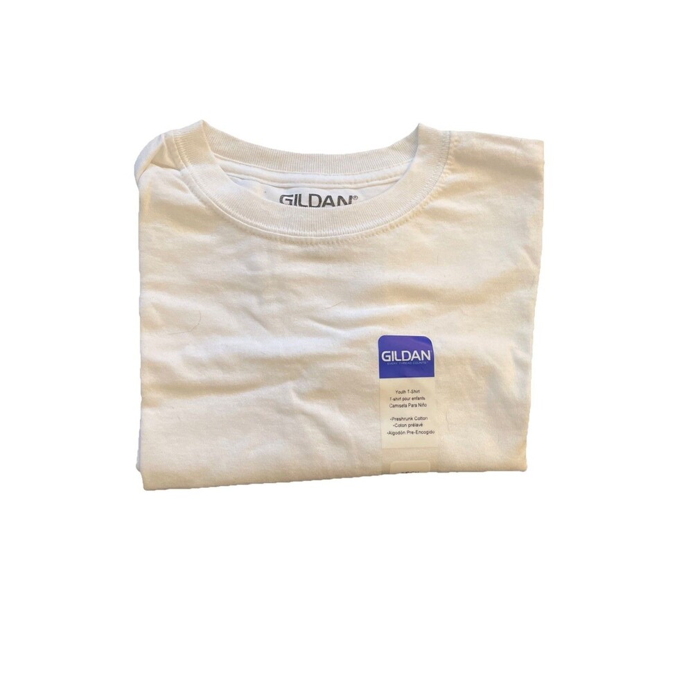 NWT Gildan 100% Cotton T-shirt Youth Size Small Blank